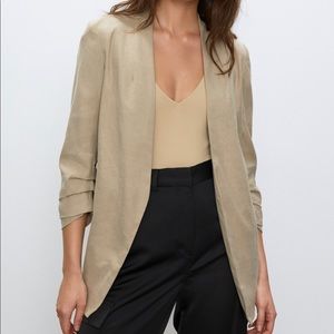 Babaton linen power blazer. Size 8